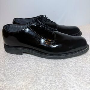 Bates Uniform Men’s Oxfords Black Size 12 D Uniform Dress Leather Shoes